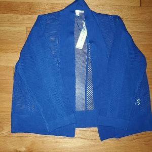 Cyrus Large Royal Blue 3/4 Sleeve Shrug
